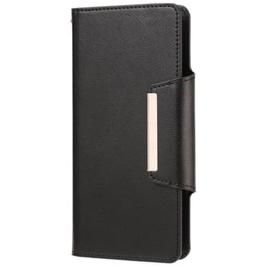 SKALO Samsung S21 FE DOLIZMA 2 i 1 Magnet Plånboksfodral - Svart