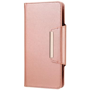 SKALO Samsung S21 FE DOLIZMA 2 i 1 Magnet Plånboksfodral - Rosèguld