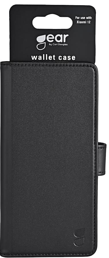 Gear Xiaomi 12 plånboksfodral (svart)