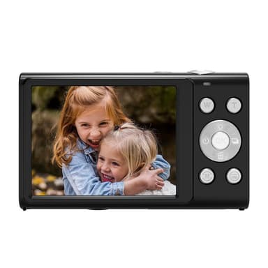 Digitalkamera 2.7K/44MP/16x Zoom/Anti-Shake/Webcam Svart