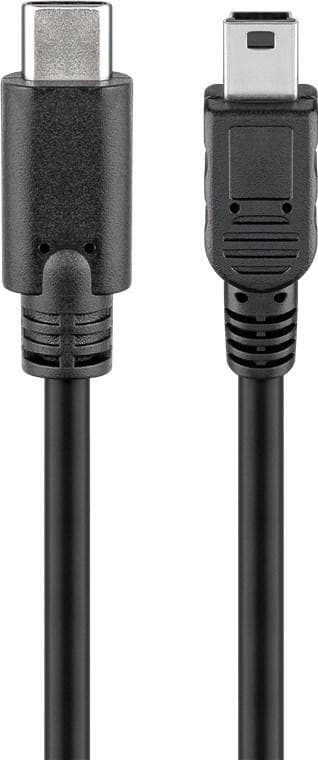 Goobay USB 2.0-höghastighetskabel 0,5 m, svart