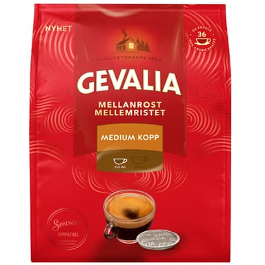 Gevalia Medium kaffepads (36 stk)