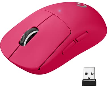 Logitech G Pro X Superlight trådlös gamingmus (magenta)