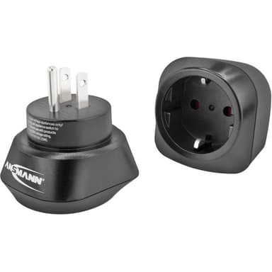 Ansmann 1250-0032 Reseadapter EU to US