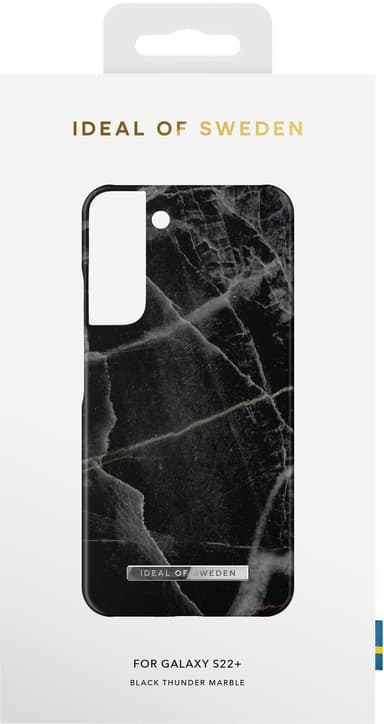 iDeal of Sweden Samsung Galaxy S22 Plus fodral (Black Thunder Marble)