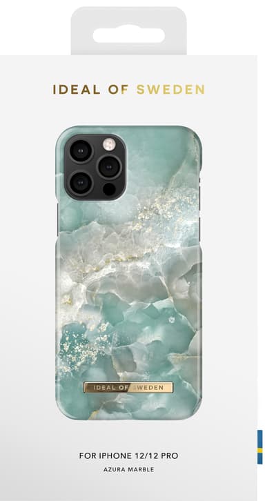 iDeal of Sweden fodral för iPhone 12/12 Pro (azura marble)