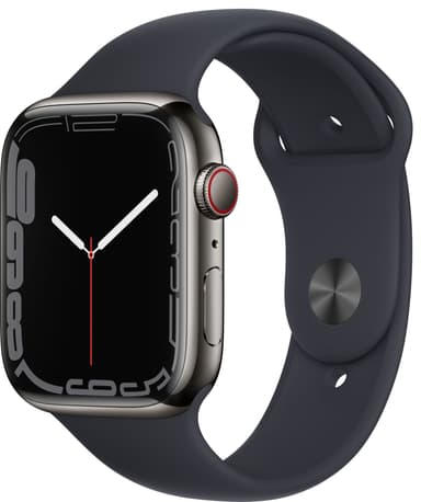 Apple Watch Series 7 45mm eSIM (graphite steel/midnight sportband)