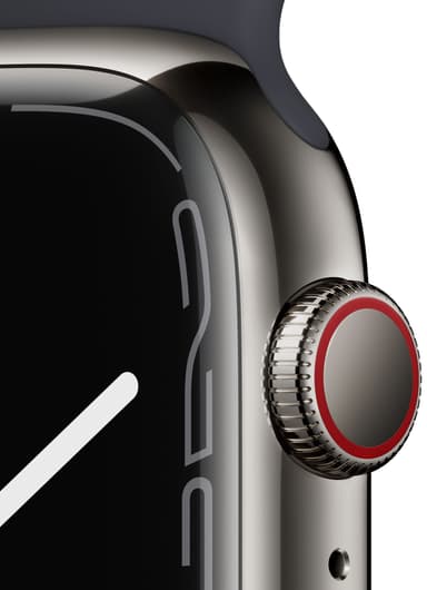 Apple Watch Series 7 45mm eSIM (graphite steel/midnight sportband)