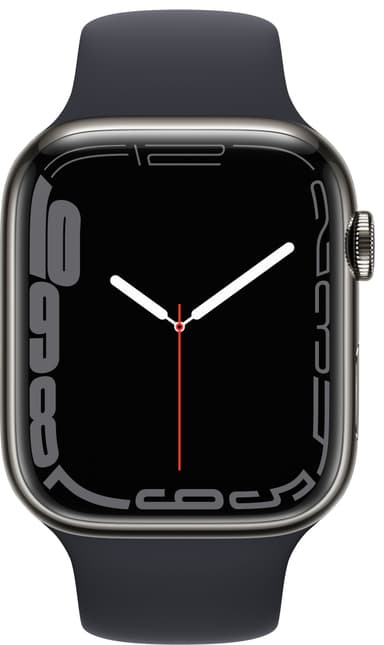 Apple Watch Series 7 45mm eSIM (graphite steel/midnight sportband)