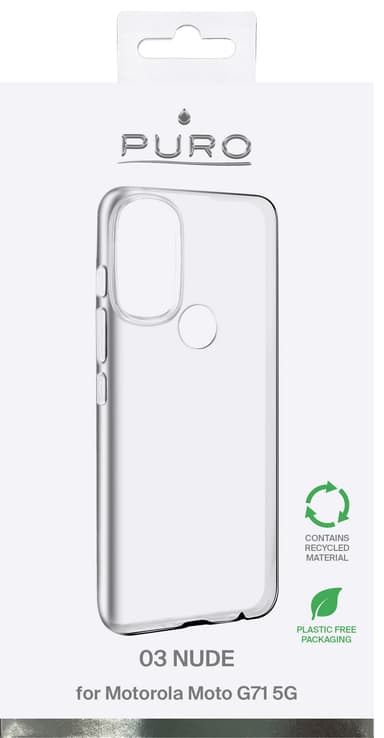 Puro 0.3 Nude Motorola Moto G71 fodral (genomskinligt)