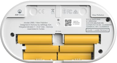 Airthings View Pollution-mätare för luftföroreningar inomhus 2980