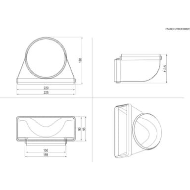 Electrolux Installationsdel M2CKCF03