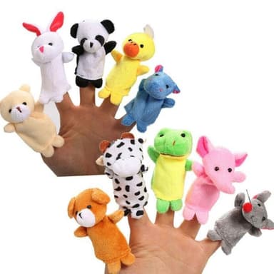 Fingerdockor Djur, 5-pack