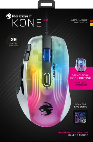 Roccat Kone XP RGB gamingmus (vit)