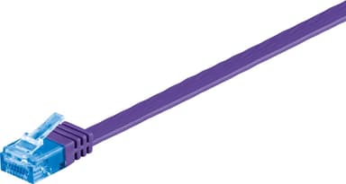 CAT 6A platt patchkabel, U/UTP, violett