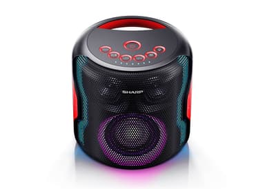 Sharp PS-919 Party Speaker 130 W, Bluetooth, Svart, Med inbyggt batter