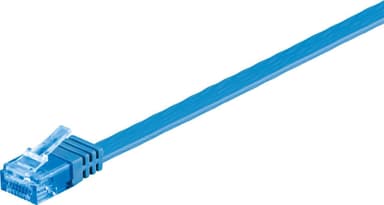 CAT 6A platt patchkabel, U/UTP, blå