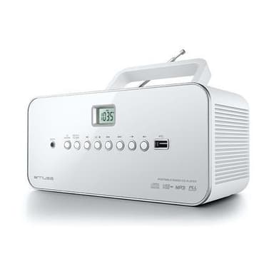 Muse M-28RDW Vit, bärbar radio CD/MP3-spelare med USB