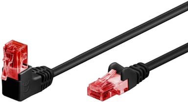 Goobay patchkabel 51516 Cat 6, U/UTP, svart, 2 m