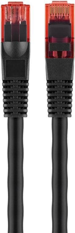 Goobay Patchkabel CAT 6 för dragning utomhus, U/UTP, svart