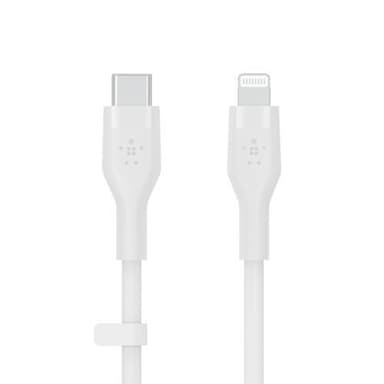 BOOST CHARGE USB-C to LTG Silicon 3m, White