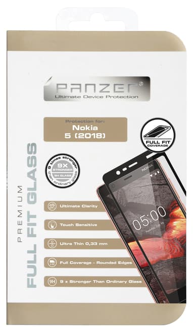 Panzer Full-Fit skärmskydd Nokia 5.1 (transparent)