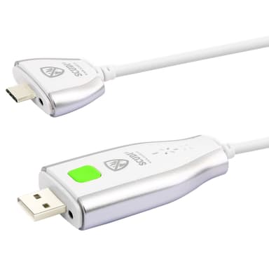 Scudi Micro USB vägg laddkabel (vit)