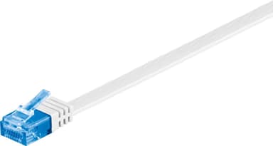 CAT 6A platt patchkabel, U/UTP, vit