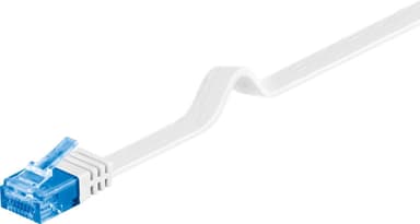 Goobay CAT 6A platt patchkabel, U/UTP, vit