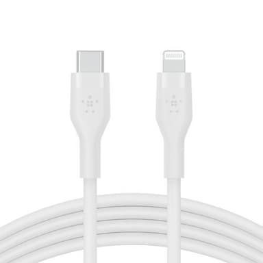 BOOST CHARGE USB-C to LTG Silicon 1m, White