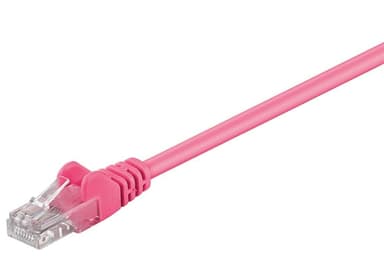 Goobay Patchkabel CAT 5e, U/UTP, magenta, 1,5 m