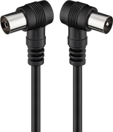 Goobay Vinklad antennkabel (<70 dB), dubbelskärmad