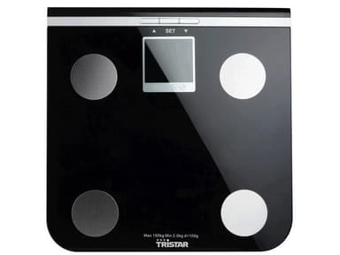 Vågar Tristar Maxvikt (kapacitet) 150 kg, Noggrannhet 100 g, Minnefunk