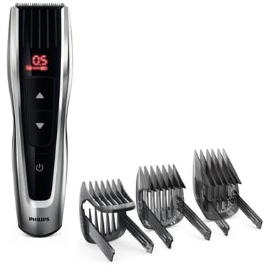 Philips HC7460/15 Hårklippare, Antal längdsteg 60, Svart, Silver