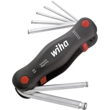 Inner-sexkantig Vinkelskruvmejselset 7 delar Wiha
