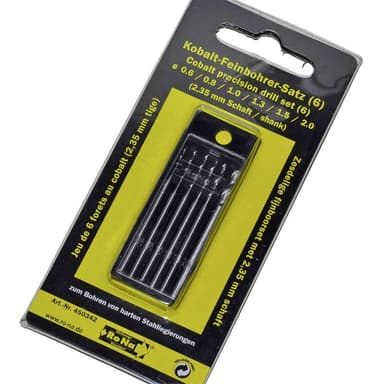 RONA 812167 HSS Metall-spiralborrset 6 delar 0.6 mm,