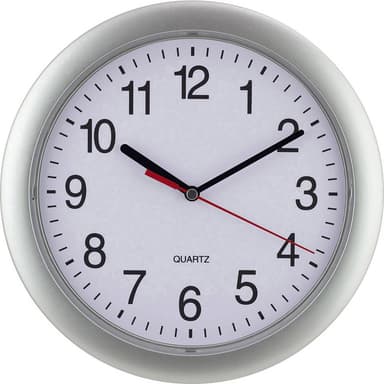 EUROTIME 22222 Kvarts Väggklocka 25 cm Silver