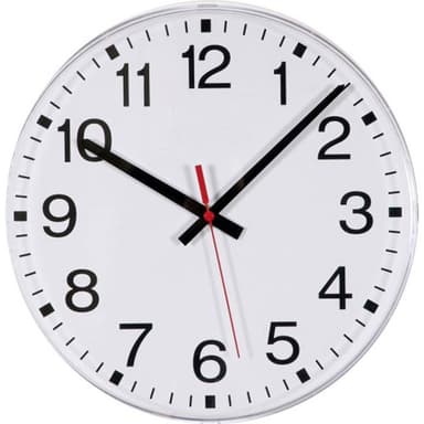 EUROTIME 55000 DCF Väggklocka 300 mm Vit