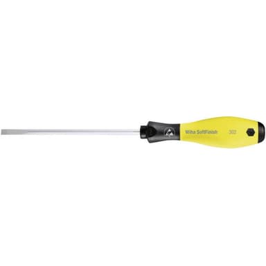 ESD Spårskruvmejsel Wiha SoftFinish 302ESD Klingbredd: