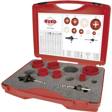 RUKO 106302 106302 Hålsågset 8 delar 22 mm, 29 mm, 35