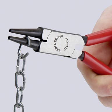 Verkstad Rundtång Rak 160 mm Knipex 22 02 160