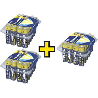 Batteri AA (R6) Alkaliskt Varta Energy 1.5 V 72 st
