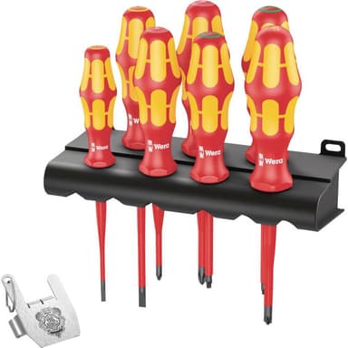 VDE Skruvmejsel set 8 delar Wera Kraftform VDE/7 Heavy