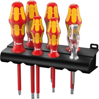 VDE Skruvmejsel set 7 delar Wera 160 i/165 i/7 Rack