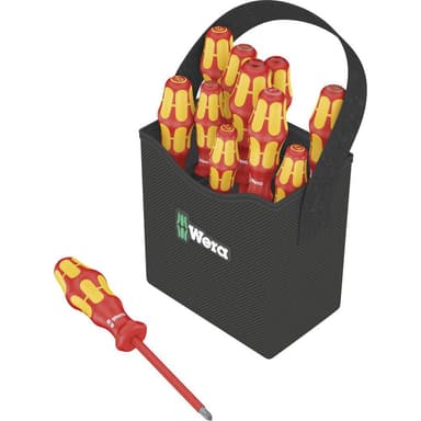 VDE Skruvmejsel set 11 delar Wera Kraftform 2go 100