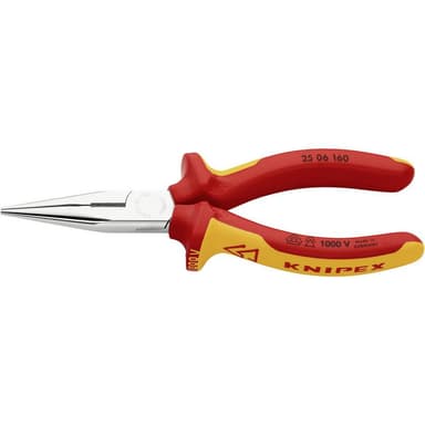 VDE Flat rundtång Rak 160 mm Knipex 25 06 160