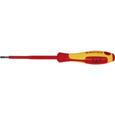 VDE Spårskruvmejsel Knipex VDE Klingbredd: 3.5 mm