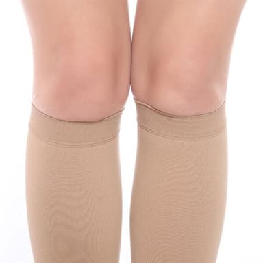 Vadstrumpor med kompression storlek XL - Beige
