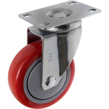 TOOLCRAFT TO-5137953 Länkhjul 100 mm med skruvplatta