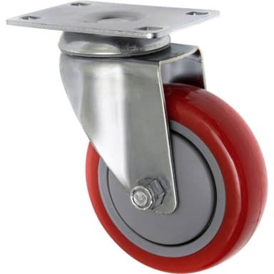 TOOLCRAFT TO-5137953 Länkhjul 100 mm med skruvplatta